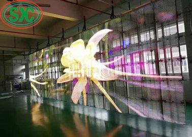 Grande angolo di visione trasparente schermo a griglia a LED a colori piatti 3 anni di garanzia