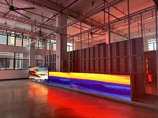 Prezzo buono P2.5 SMD Full Color LED Curtain Wall Display, LED Stage Curtain Screen ad alta risoluzione in linea