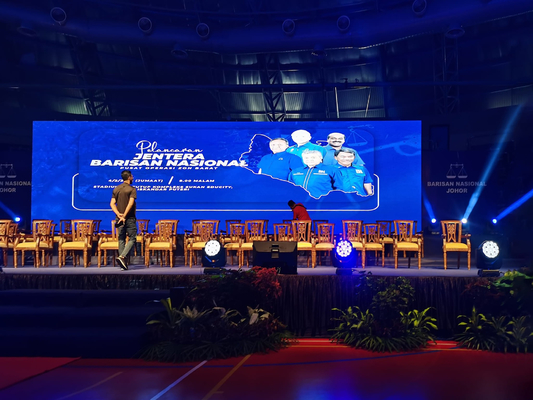 Eventi di noleggio Indoor P3.91 LED display front service stage background video wall per interni o esterni, 3840hz refresh, 500x500 cabinet