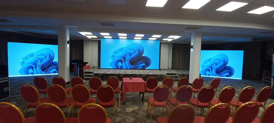 Display a LED ad alta risoluzione a colori P3 a noleggio per la pubblicità / lo sfondo del palco