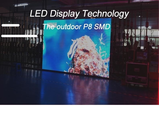 Dimensione personalizzata schermo a LED resistente alle intemperie con 65410 punti/mq Densità di punti e modalità di guida 1/16 S