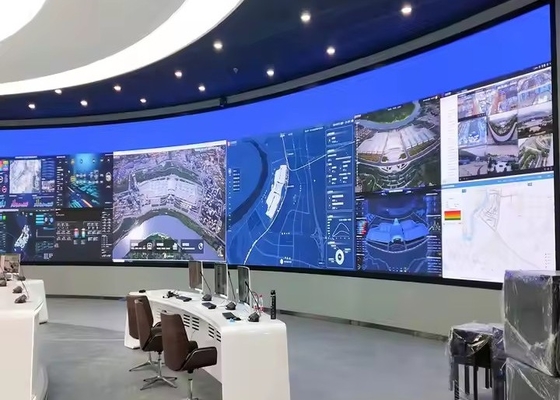 P2.5 Quadrato Outdoor LED Curved Screen Panel di visualizzazione video a LED personalizzato