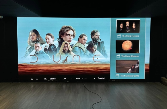 schermo in alluminio a fusione a stampa ultra-chiara piccolissimo passo P1.667 Indoor LED Display 1/30 Scansione a colori