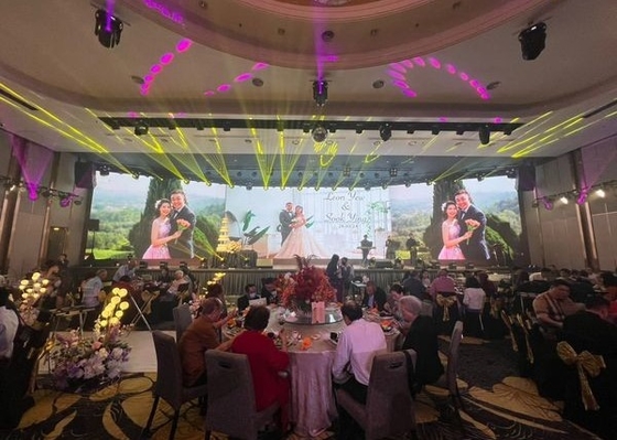 Screen di noleggio Ultra HD Small Pitch P2.5 Indoor LED Screen Panel, Aluminum LED Cabinet With Nova System