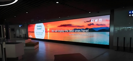 Display a LED a colori interni ad alta risoluzione HD 4mm pixel pitch Stge Parete