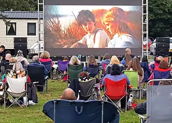 Grandi schermi a LED in alluminio/noleggio per eventi pubblicitari P5 Stage Video Panel, IP65 esterno