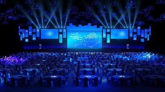 Grande schermo da palcoscenico da noleggio 7500cd/m2 Display a LED a colori interiori Video Wall Evento Alte prestazioni
