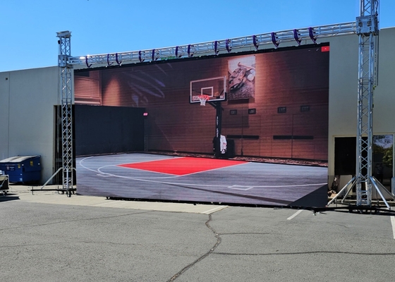 Sospeso Curve Screen Rental/Fixed LED Advertising Display Stage HD Drive a corrente costante