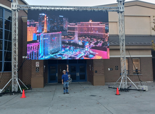 HD Indoor Full Color LED Display Diy-Cast Aluminum Screen 2500 CD/Sqm con angolo di visione