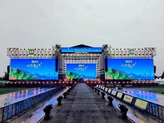 Display a LED in alluminio/esterno a fusione a stampa 1R1G1B P4 Modulo dimensione 256*128mm