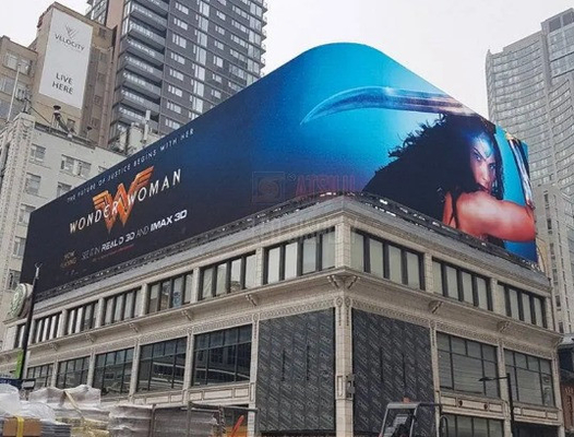 Parete video a LED di dimensioni personalizzate per la pubblicità esterna con configurazione di pixel ad alta risoluzione e contrasto per la riproduzione
