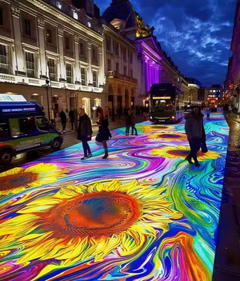 Evento di festa Indoor Outdoor Led Dance Floor Screen 500*1000mm Armadi a colori