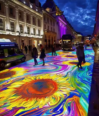 SMD3535 LED Dance Floor Panel 4,81mm Pixel IP65 impermeabile