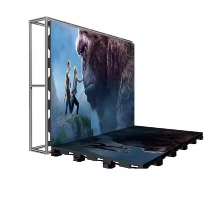 Illuminazione del pavimento pavimento a LED interattivo con elevato tasso di aggiornamento di 3840 hz/s ed effetto illuminazione luminosa