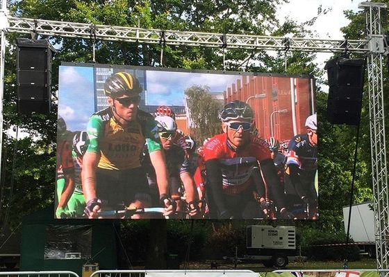 Schermo a LED a noleggio P2.5 HD a colori per esterni per stadi sportivi, garanzia di tre anni