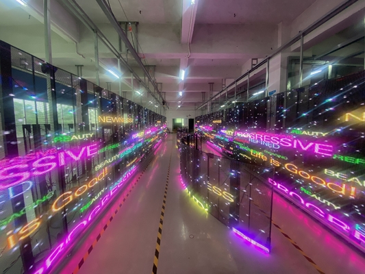 Wafer Chip pannello LED trasparente, schermo LED trasparente ad alta visibilità