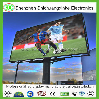 Prezzo buono Full Color 625-630nm Score Led Billboard per soluzioni pubblicitarie versatili con un consumo medio di energia di 860w/m2 in linea