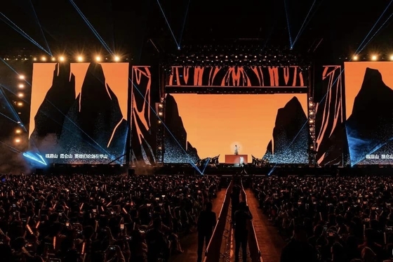 Display LED di noleggio / Display LED sottile e leggero, schermo personalizzabile per grandi festival