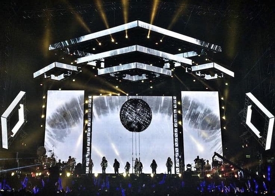 Scena a colori interiore Epistar P4 SMD3535 Rental LED Video Screen 960*960mm