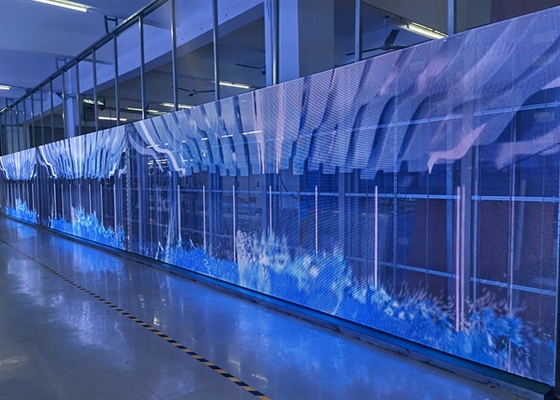 Display trasparente LED ad alta trasparenza P 2.5 Full Color Outdoor Transparent Led Screen Display LED in vetro