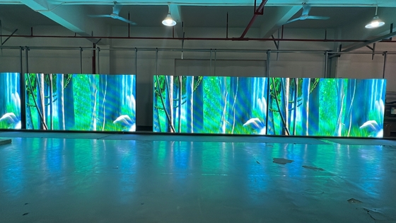 Display HD a LED P2.5 a colori piatti in piedi pubblicità 1/16 Parete di scansione