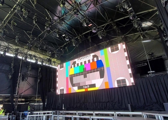 HD Rental Flexible Flicker Free P10 LED Display Box 1/4 Modalità di scansione IP67