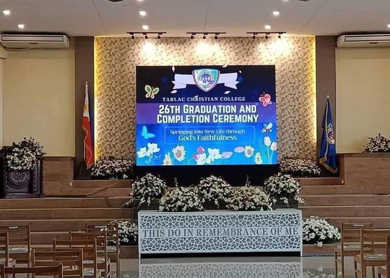 Schermo LED video wall HD P2.5 per installazione fissa, schermo LED SMD per interni