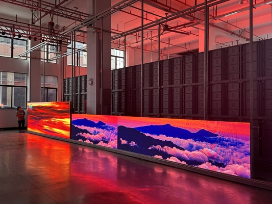 Noleggio all'aperto Display informativo a LED sospeso ad alta risoluzione RGB P6 per la promozione