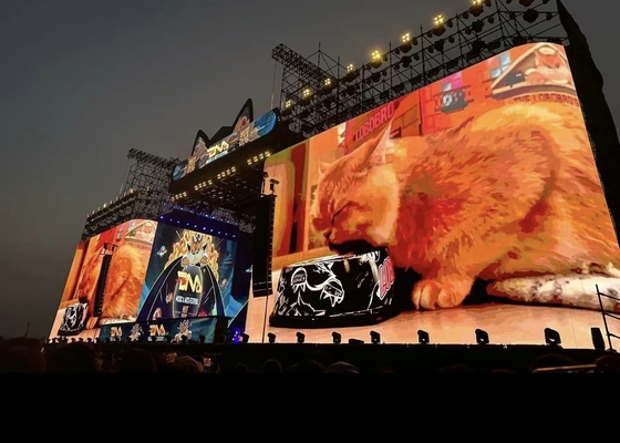 AC220V/50H RGB LED Rental Screen P5 768X768mm 64 X32 Dot Matrix Standard CE ROHS