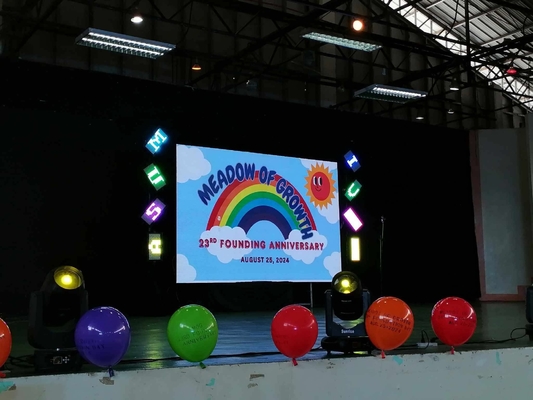 Display all'aperto a LED RGB a noleggio Box impermeabile P5 Epistar Chip pubblicità 3 anni di garanzia