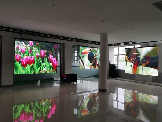 Full Color LED Wall Curtain, P4.81 Commercial Clear Full Color Resolution 52*52 HD Chip 1/13 Scansione