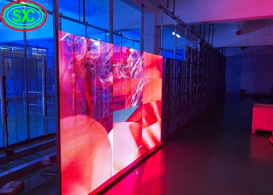schermo LED trasparente a colori pieni impermeabile schermo pubblicitario a parete di vetro HD P6