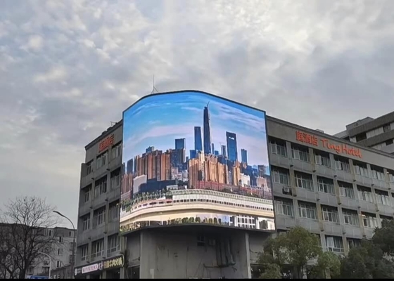 Casella in alluminio a fusione a stampa P20 Display video LED esterno Parete pubblicitaria fuori parete manutenbile