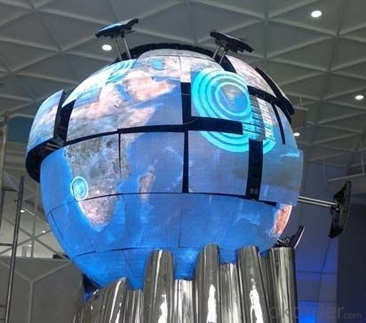 schermo LED IP43 a sfera impermeabile con funzione di visualizzazione video/testo/immagine e certificazione CE