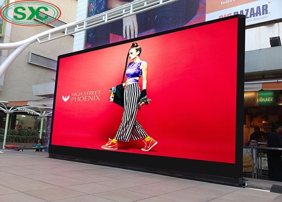 Edificio all'aperto Strada Cartellone montato Video Parete P10 Grande schermo display pubblicitario a LED