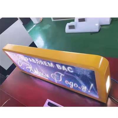 Display a LED a doppio lato P5 per la pubblicità Segnale del tetto dell'auto Segnale del taxi Display a LED superiore