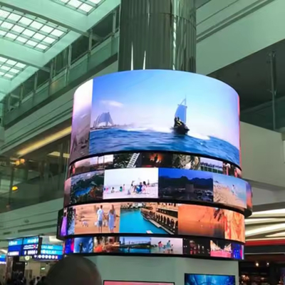 P3.91 360° All'aperto Colonna a colori piene Sfera LED Display Screen Building Billboard