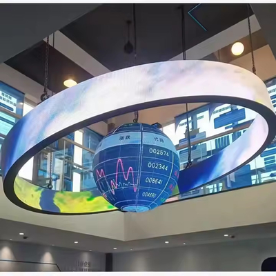 Display all'aperto a 360° cilindro a LED Colonna Curve Screen Cartellone pubblicitario