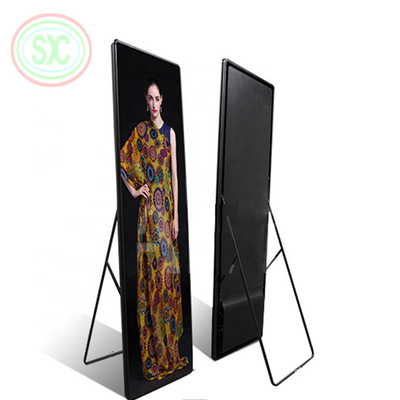 P2.5mm Pitch Aluminum LED Poster Display con 680x2000mm Dimensione dello schermo e materiale del pannello in alluminio