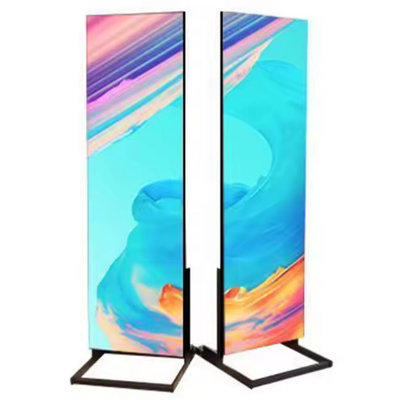 Pubblicità all'interno P1.8 P2.5 Pantalla portatile Led Matrix Panel Module Billboard Foldable Led Poster Display