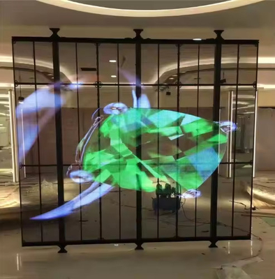 Display LED trasparente flessibile per interni ad alta risoluzione P6 di alta qualità per vetrate/pubblicità