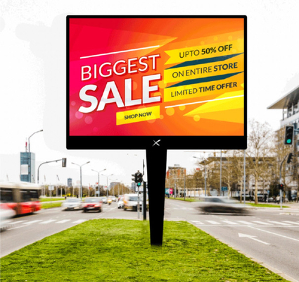 P2.5 Quadrato Pubblicità all'aperto Acque resistenti Full Color HD LED Screen in alluminio a fusione a stampa