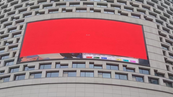 Display LED a colori per esterni a installazione fissa P10 P8 P6 P5 con chip LED SMD3535 ad alta luminosità per schermo pubblicitario