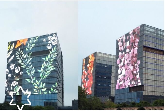 AC100-240V 60Hz Input Transparent LED Display Screen for Indoor Advertising Video Display Function 3-5 anni di garanzia
