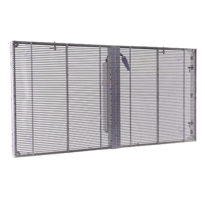 Materiale per armadi di alluminio schermo LED trasparente impermeabile IP43 per esigenze pubblicitarie esterne