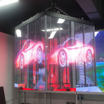 Prezzo buono Dispositivo per schermo trasparente a LED parete video LED trasparente con tipo SMD2121 in linea