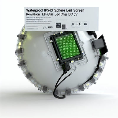 schermo a LED a sfera IP43 impermeabile con risoluzione Epistar Led Chip DC5V