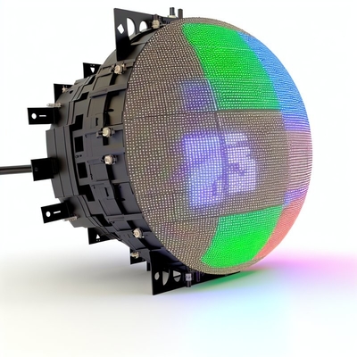 Schermo LED sferico alimentato da chip LED Epistar con certificazione ISO e impermeabilità IP43
