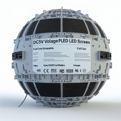 schermo a LED a sfera di tensione DC5V con certificazione FCC e funzione di visualizzazione video/testo/immagine