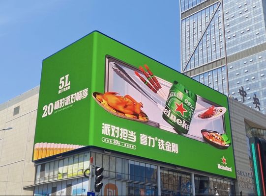 Dimensioni dello schermo personalizzate e display LED a colori per esterni con luminosità 5500 per pubblicità video all'aperto